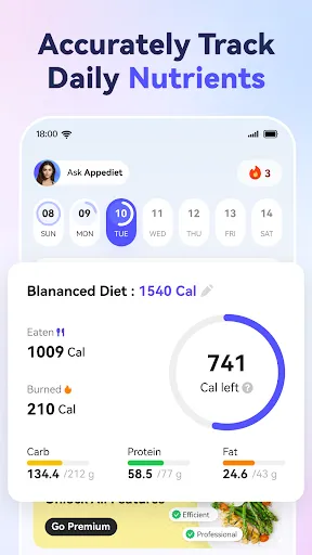 Скриншот 2 — AI Calorie Counter - Appediet