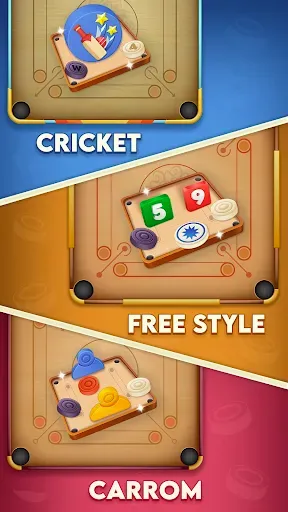 Скриншот 2 — Carrom Cricket: Disc Pool Game