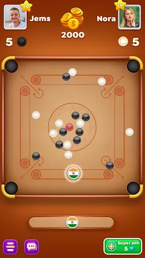 Скриншот 5 — Carrom Cricket: Disc Pool Game