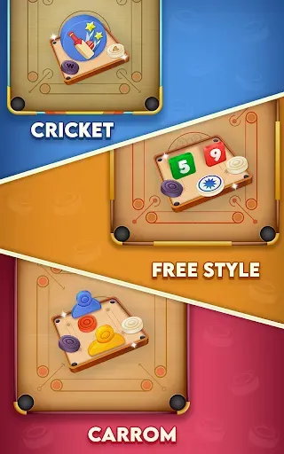 Скриншот 7 — Carrom Cricket: Disc Pool Game