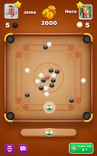Скриншот 8 — Carrom Cricket: Disc Pool Game