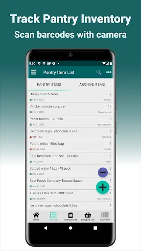 Скриншот 1 — My Pantry Tracker
