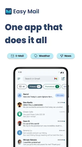Скриншот 1 — Easy Mail - Email Launcher