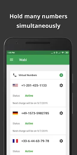 Скриншот 4 — Wabi - Виртуальный номер