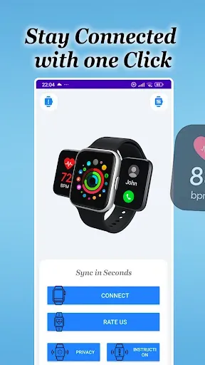 Скриншот 1 — SmartWatch Connect for Android