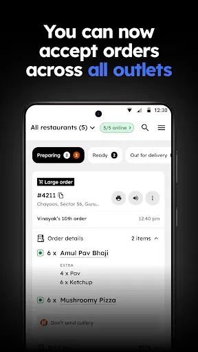 Скриншот 2 — Zomato Restaurant Partner