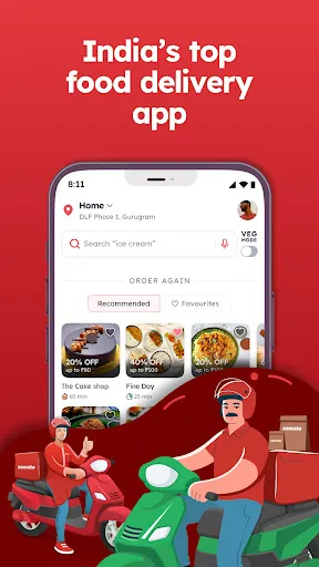 Скриншот 1 — Zomato: Food Delivery & Dining