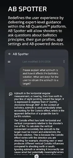 Скриншот 4 — Applied Ballistics Quantum
