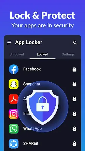 Скриншот 1 — пароль на приложения - Applock