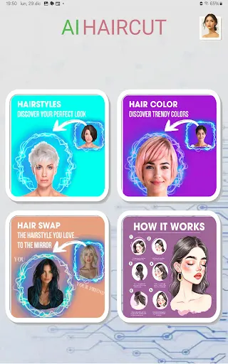 Скриншот 1 — Haircut AI - Change your Look