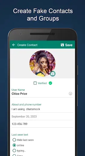 Скриншот 2 — Fake Chat ChatsMock Text Prank