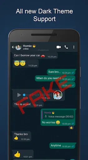 Скриншот 3 — Fake Chat ChatsMock Text Prank