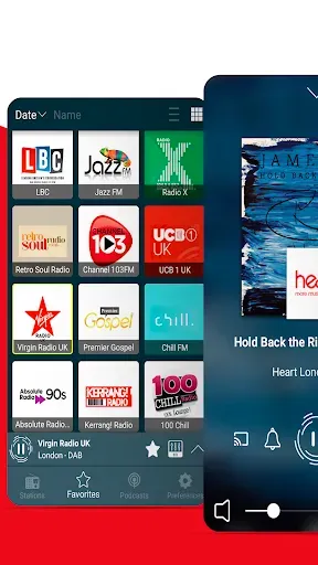 Скриншот 1 — Radio UK - Internet Radio app