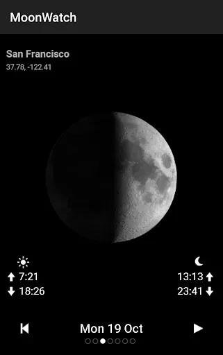Скриншот 2 — Moon Calendar Watch