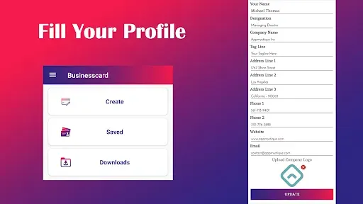 Скриншот 2 — Business Card Maker