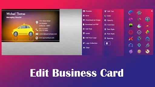 Скриншот 3 — Business Card Maker