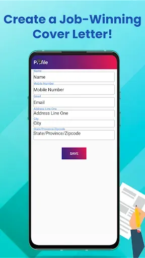 Скриншот 2 — Cover Letter Maker for Resume