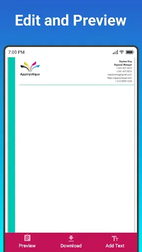 Скриншот 4 — Letterhead Maker
