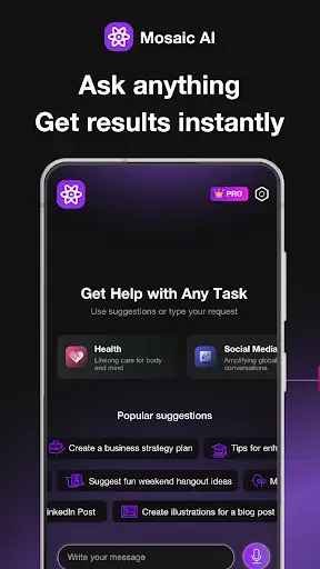 Скриншот 1 — ИИ ассистент – Mosaic AI
