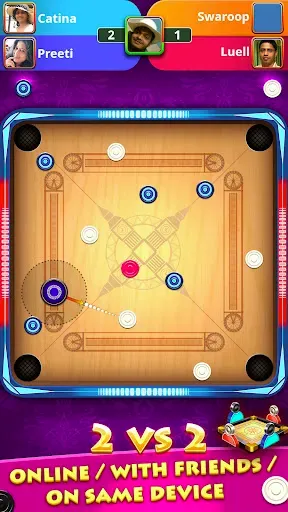 Скриншот 2 — World Of Carrom :3D Board Game