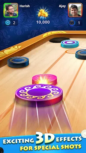 Скриншот 3 — World Of Carrom :3D Board Game