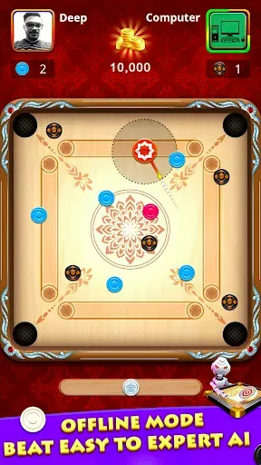 Скриншот 4 — World Of Carrom :3D Board Game