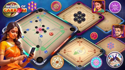Скриншот 6 — World Of Carrom :3D Board Game