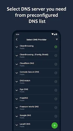 Скриншот 2 — DNS Changer - IPv4 & IPv6