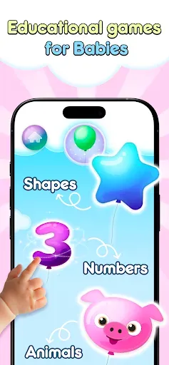 Скриншот 1 — Baby Balloons pop