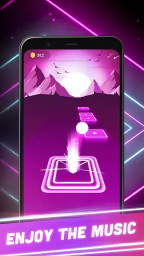 Скриншот 1 — Beat Tiles 3D: Music Game