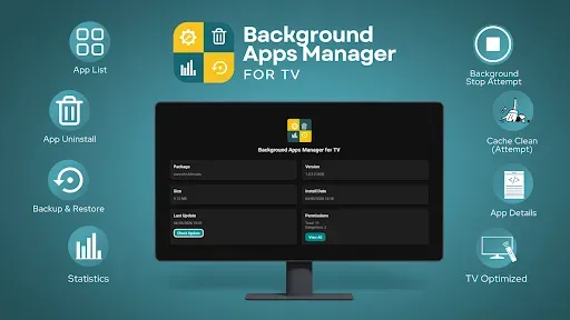 Скриншот 1 — Background Apps Manager for TV