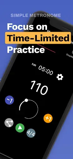 Скриншот 1 — My Metronome Timer : метроном