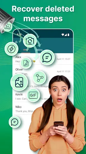 Скриншот 1 — All Deleted Messages Recovery