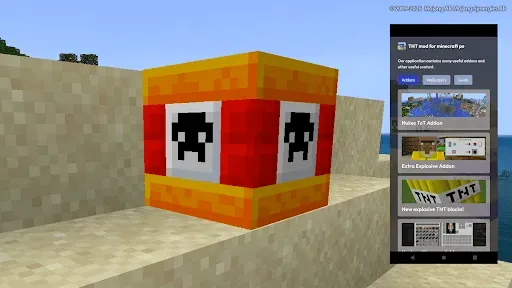 Скриншот 1 — Мод на тнт в minecraft