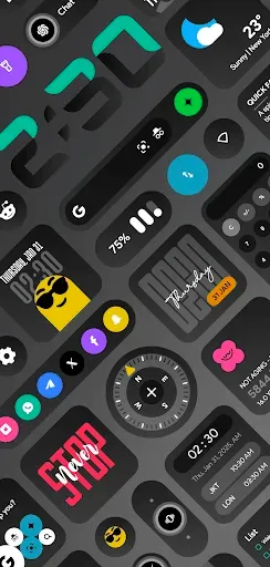 Скриншот 2 — DarkGlass Widgets