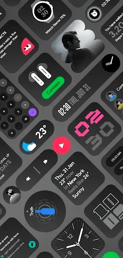 Скриншот 3 — DarkGlass Widgets