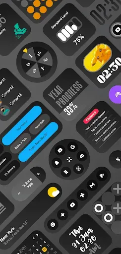 Скриншот 4 — DarkGlass Widgets