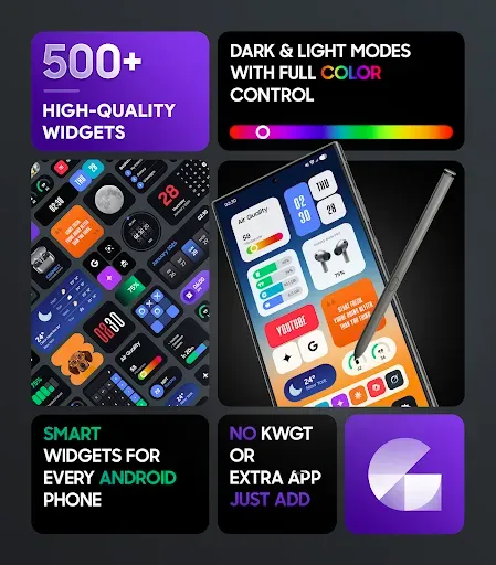 Скриншот 1 — Galaxy Widgets: One UI