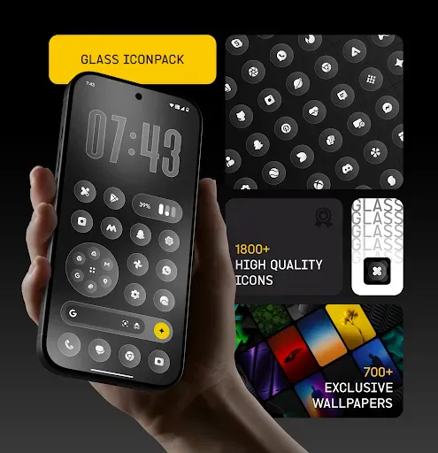 Скриншот 1 — Glass Icon Pack