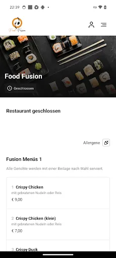 Скриншот 1 — Food Fusion