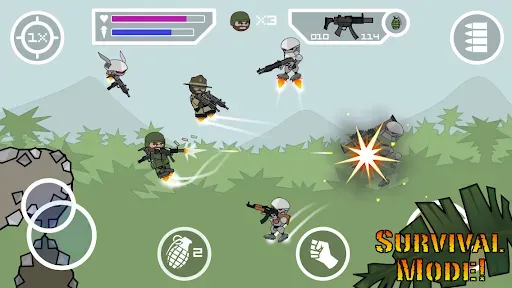 Скриншот 3 — Mini Militia Classic : DA2 MMC