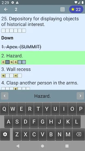 Скриншот 5 — English Crossword Puzzle
