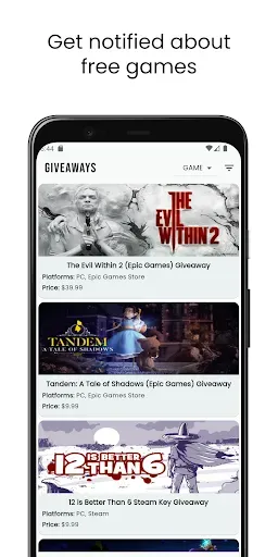 Скриншот 1 — GET - Steam & Epic Games Alert