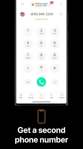 Скриншот 2 — Phoner: Second Phone Number