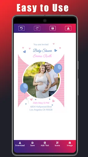Скриншот 3 — Baby Shower Invitation Card