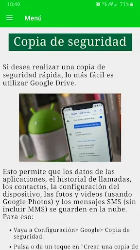 Скриншот 2 — Cómo formatear un teléfono