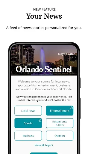 Скриншот 1 — Orlando Sentinel