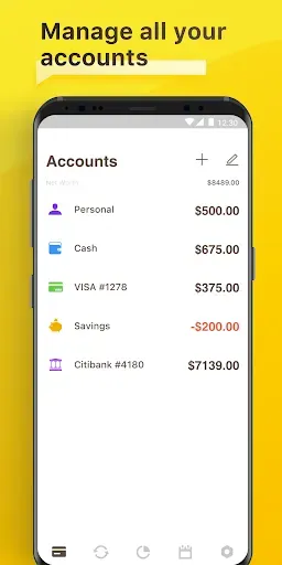 Скриншот 1 — Checkbook - Account Tracker