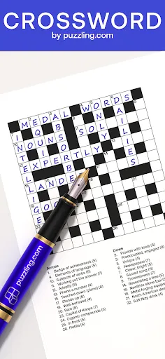 Скриншот 1 — Crossword by puzzling.com