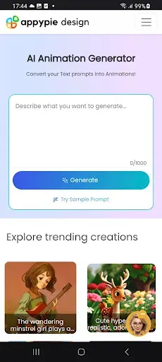 Скриншот 1 — AI Animation Generator